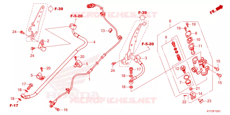 REMPOMP ACHTER Honda MOTO 250 CRF 2022  CRF250LRAM