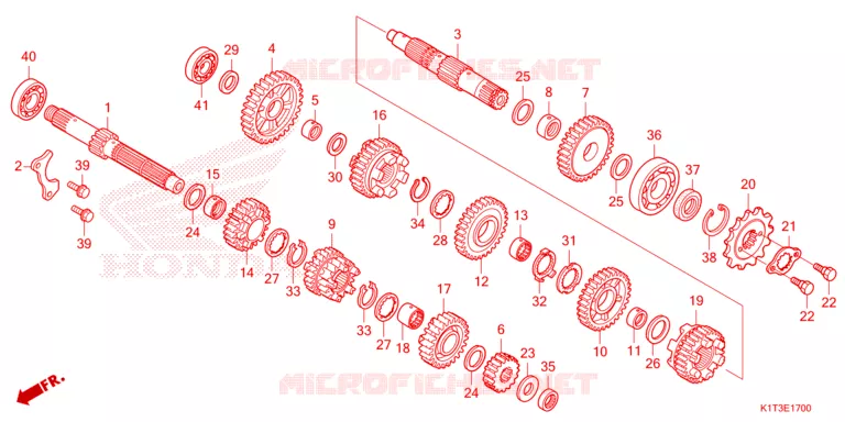 VERSNELLINGSBAK Honda MOTO 250 CRF 2021  CRF250LRAM