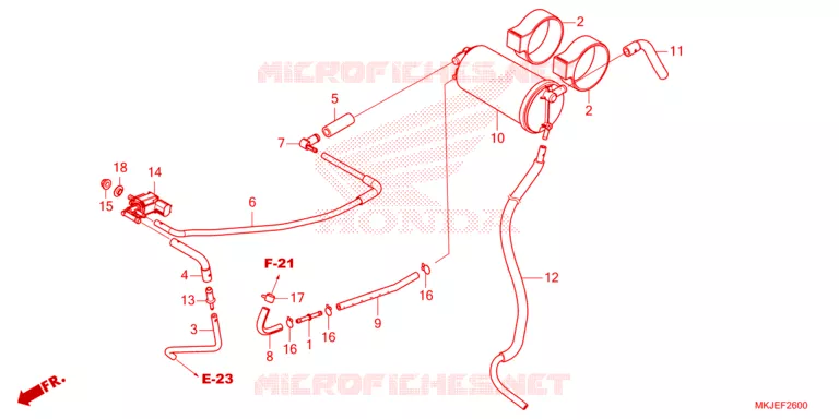 GAS RECYCLINGSYSTEEM Honda MOTO 1000 CB 2023  CB1000RAP