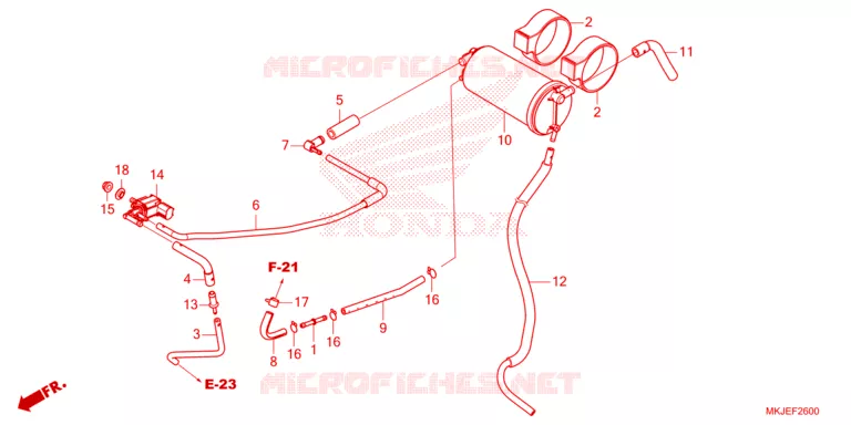 GAS RECYCLINGSYSTEEM Honda MOTO 1000 CB 2023  CB1000RAP