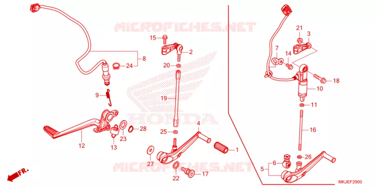 PEDAAL Honda MOTO 1000 CB 2023  CB1000RAP