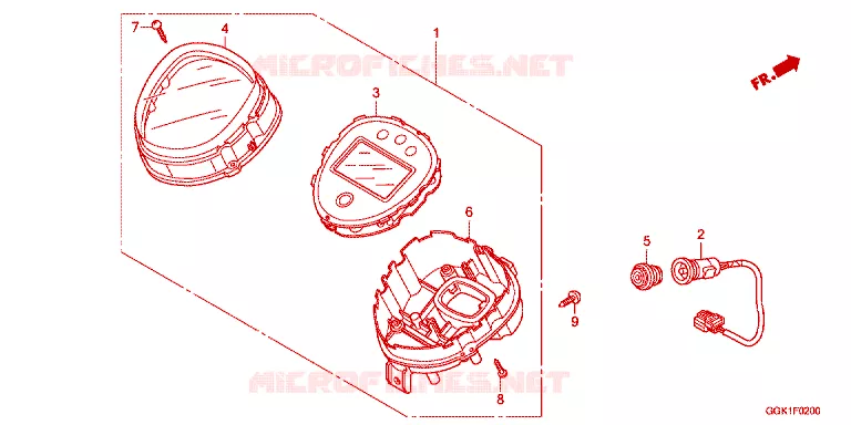 COMBINATIEMETER Honda SCOOTER electric EV-NEO 2014  EVC50PROB