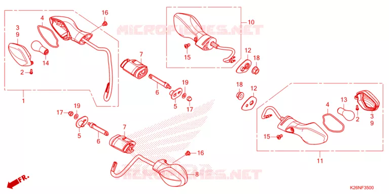 KNIPPERLICHT Honda MOTO 125 GROM 2024  MSX125R