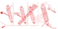 ACHTER SCHOKBREKER voor Honda SCV 110 DIO, TYPE ID 2012