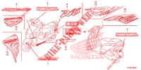 EMBLEEM/STREEP voor Honda SCV 110 DIO, TYPE 2ID 2015