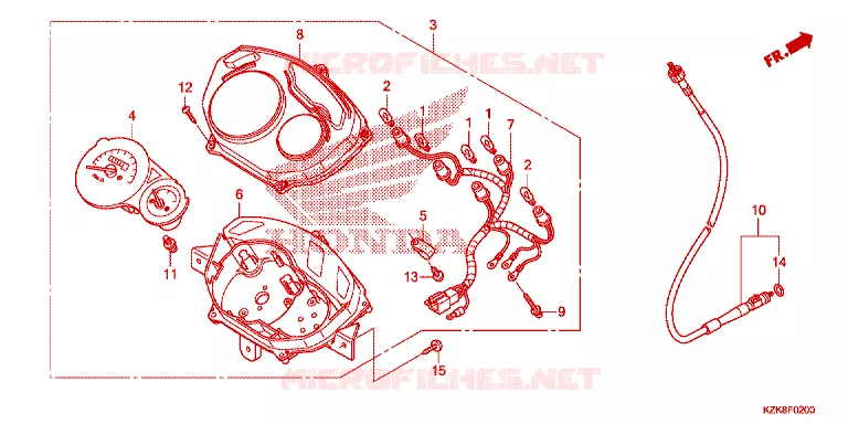 COMBINATIEMETER Honda SCOOTER 110 DIO 2018  SCV110FBH
