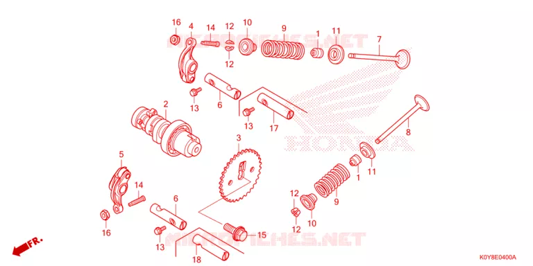 NOKKENAS/KLEP Honda SCOOTER 110 DIO 2020  SCV110FBL
