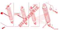 ACHTER SCHOKBREKER voor Honda SCV 110 DIO, TYPE 2ID 2012