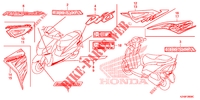 EMBLEEM/STREEP voor Honda SCV 110 DIO, TYPE 2ID 2012