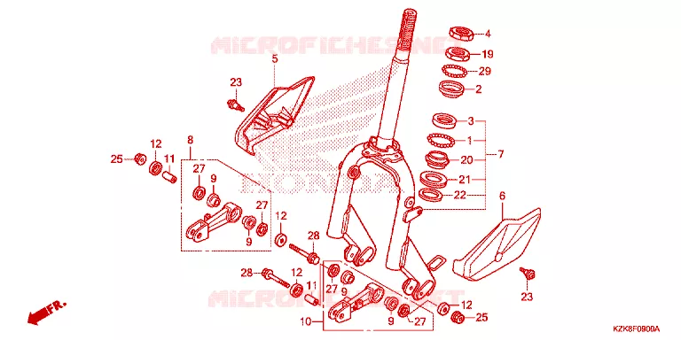 VOOR VORK Honda SCOOTER 110 DIO 2012  SCV110FC