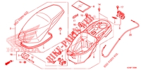 ZITTING/ BAGAGEBOX voor Honda SCV 110 DIO, TYPE 2ID 2014