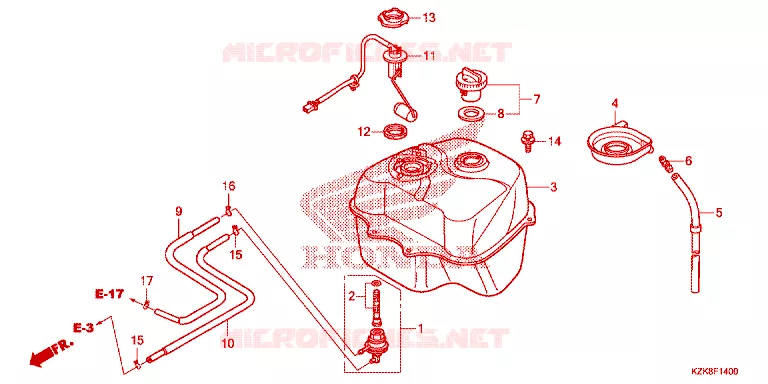 BENZINE TANK Honda SCOOTER 110 DIO 2013  SCV110FD