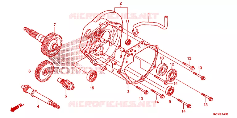 VERSNELLINGSBAK Honda SCOOTER 110 DIO 2013  SCV110FD