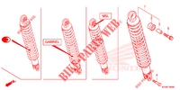 ACHTER SCHOKBREKER voor Honda SCV 110 DIO, TYPE ID 2014