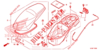 ZITTING/ BAGAGEBOX voor Honda SCV 110 DIO, TYPE ID 2014