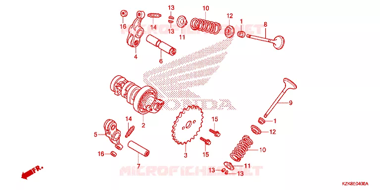 NOKKENAS/KLEP Honda SCOOTER 110 DIO 2013  SCV110FD