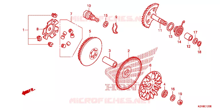 AANDRIJFFACE Honda SCOOTER 110 DIO 2016  SCV110FF