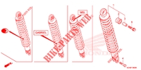 ACHTER SCHOKBREKER voor Honda SCV 110 DIO, TYPE ID 2015