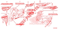 EMBLEEM/STREEP voor Honda SCV 110 DIO, TYPE ID 2016