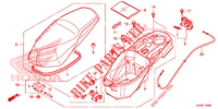 ZITTING/ BAGAGEBOX voor Honda SCV 110 DIO, TYPE ID 2015