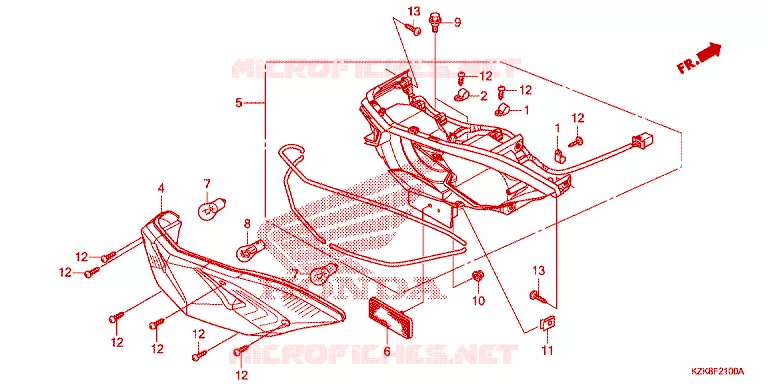 ACHTER COMBINATIE LICHT Honda SCOOTER 110 DIO 2015  SCV110FF