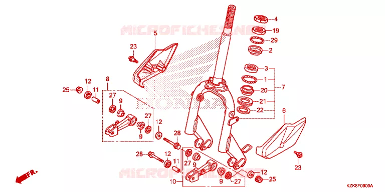 VOOR VORK Honda SCOOTER 110 DIO 2018  SCV110FH