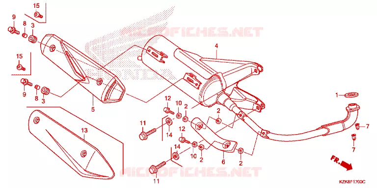 UITLAATDEMPER Honda SCOOTER 110 DIO 2019  SCV110FK