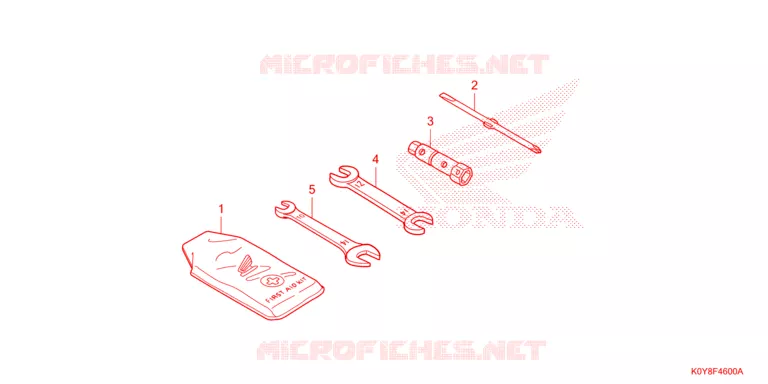 GEREEDSCHAP Honda SCOOTER 110 DIO 2020  SCV110FL