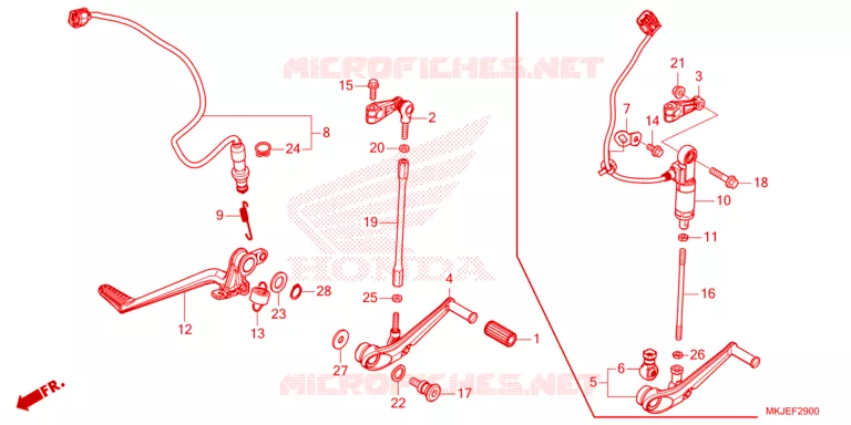 PEDAAL Honda MOTO 1000 CB 2023  CB1000RAP