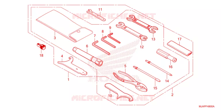 GEREEDSCHAP Honda MOTO 750 SHADOW 2023  VT750C2BP