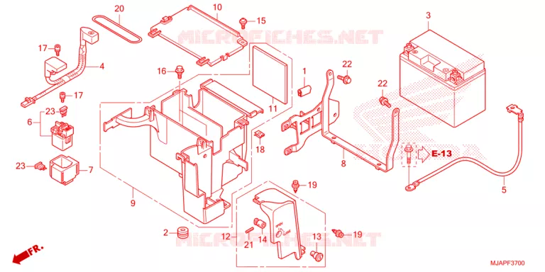 ACCU Honda MOTO 750 SHADOW 2023  VT750CP