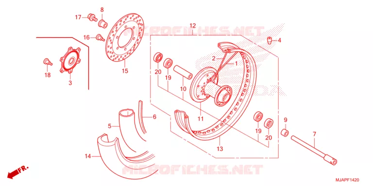 VOORWIEL Honda MOTO 750 SHADOW 2023  VT750CP