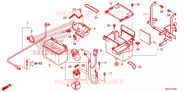 ACCU Honda MOTO 750 SHADOW 2022  VT750CSN
