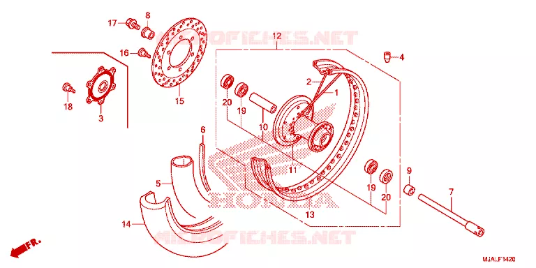 VOORWIEL Honda MOTO 750 SHADOW 2022  VT750CSN