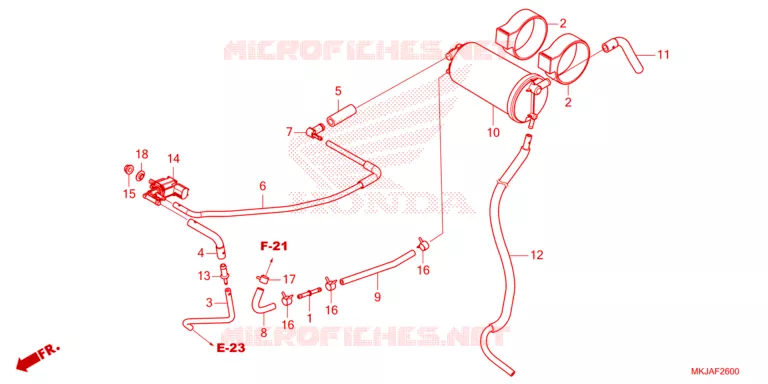 GAS RECYCLINGSYSTEEM Honda MOTO 1000 CB 2023  CB1000RAP