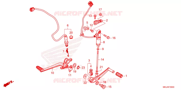 PEDAAL Honda MOTO 1000 CB 2023  CB1000RAP