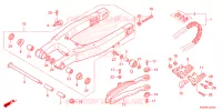 ACHTERBRUG voor Honda CRF 150 R BIG WHEELS 2023
