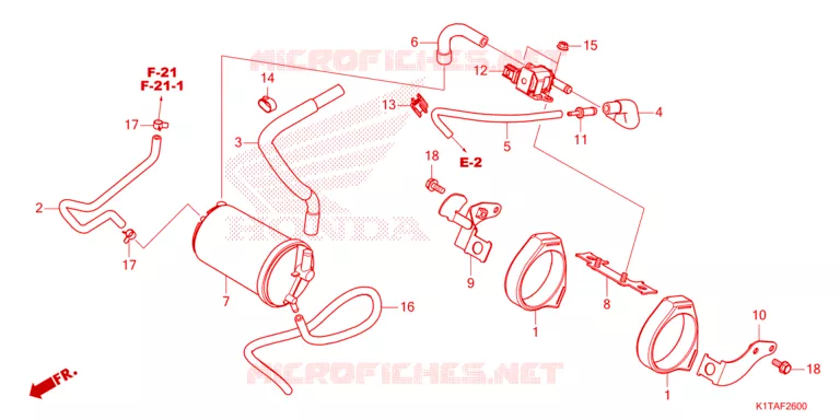 GAS RECYCLINGSYSTEEM Honda MOTO 300 CRF 2023  CRF300LP