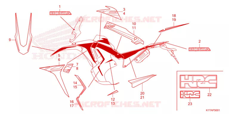 EMBLEEM/STREEP Honda MOTO 300 CRF 2023  CRF300LRAP