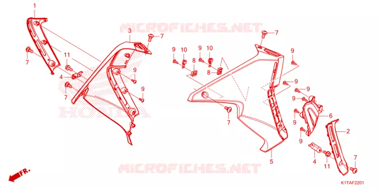 RADIATOR VERSTIJVING Honda MOTO 300 CRF 2023  CRF300LRAP