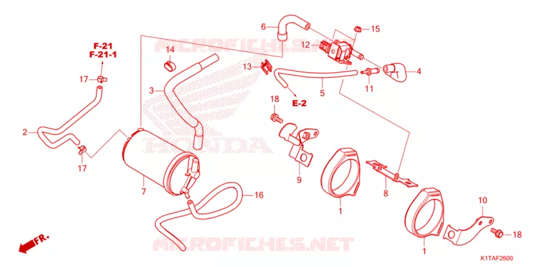 GAS RECYCLINGSYSTEEM Honda MOTO 300 CRF 2023  CRF300LRP