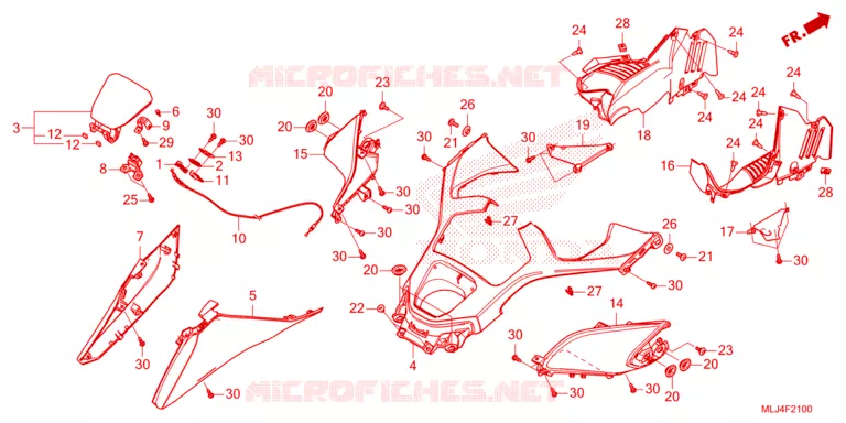 BESCHERMING Honda MOTO 1300 VT 2023  VT1300CXAP