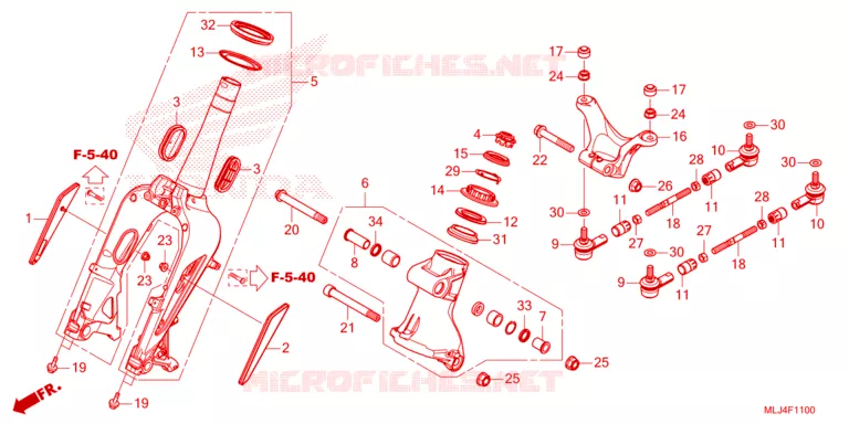 VOOR VORK Honda MOTO 1300 VT 2023  VT1300CXAP