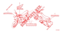 EMBLEEM/STREEP voor Honda NAVI 110 2023