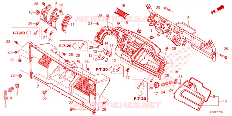 TELLERSET COMPLEET Honda ATV 700 PIONEER 2023  SXS700M2DP