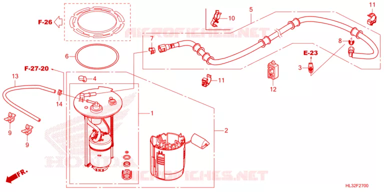 BENZINEPOMP Honda ATV 700 PIONEER 2023  SXS700M2DP