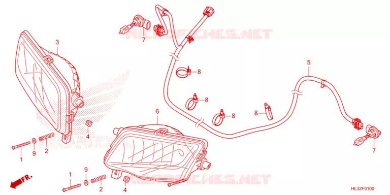 KOPLAMP Honda ATV 700 PIONEER 2023  SXS700M2DP