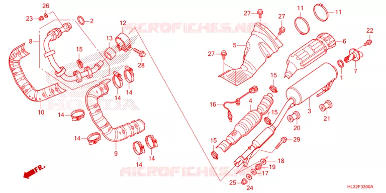 UITLAATDEMPER Honda ATV 700 PIONEER 2023  SXS700M2DP