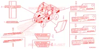 EMBLEEM/STREEP voor Honda PIONEER 1000-3 TRAIL 2023