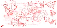 ACHTERSPATBORD  voor Honda FOURTRAX 520 FOREMAN 4X4 ES PS 2023
